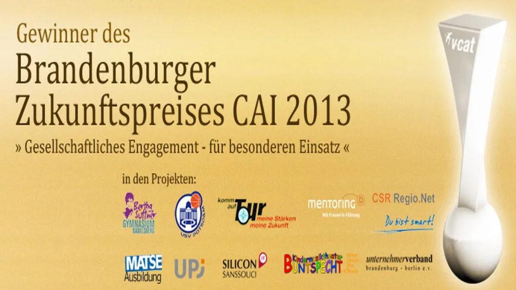 VCAT Consulting gewinnt Brandenburger Zukunftspreis CAI 2013
