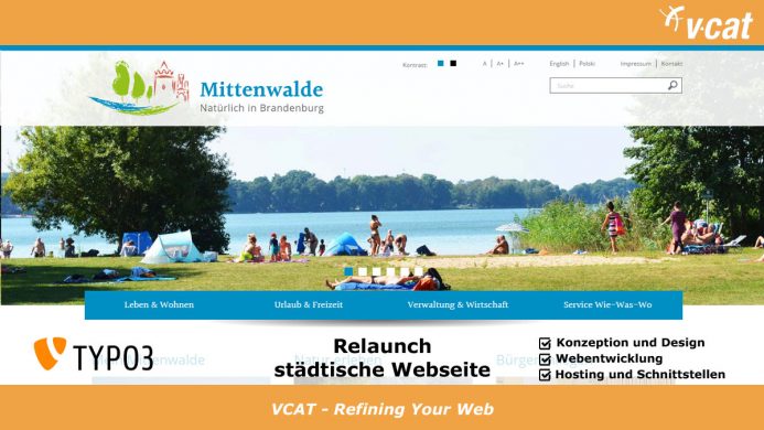 Website-Relaunch für Mittenwalde mit TYPO3