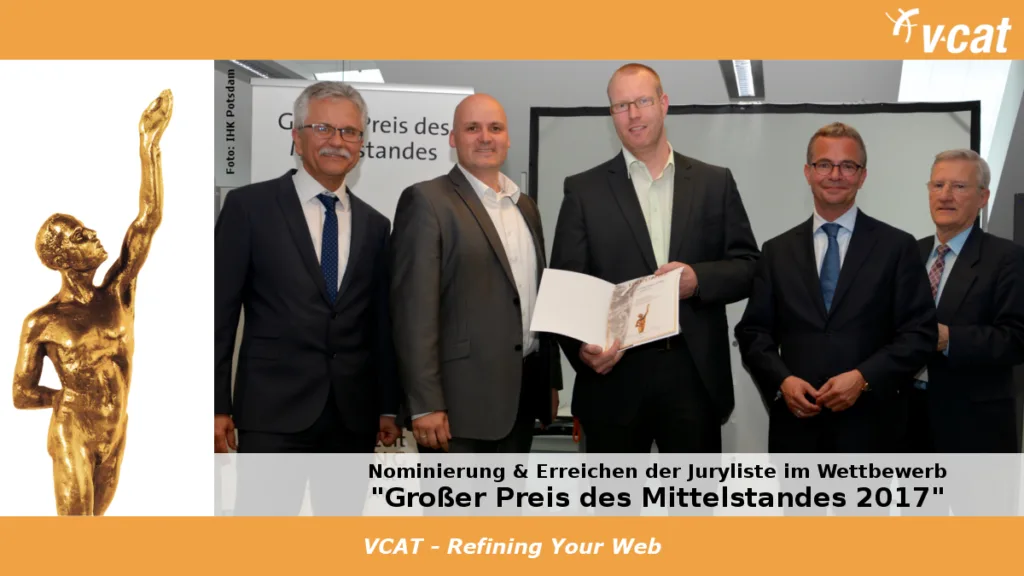 Jurystufe beim Großen Preis des Mittelstandes erreicht