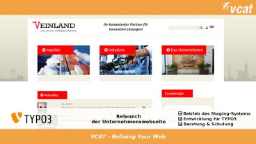Relaunch für TYPO3-Website der VEINLAND GmbH