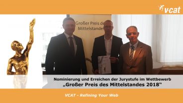 VCAT erreicht Jurystufe im Wettbewerb „Großer Preis des Mittelstandes 2018“