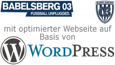 SV Babelsberg lässt WordPress-Homepage von VCAT optimieren