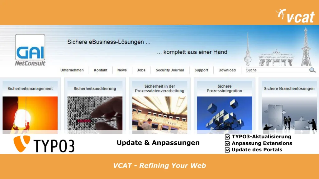 TYPO3-Update für die GAI NetConsult GmbH