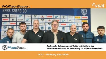 SV Babelsberg 03 und VCAT weiterhin Sponsoringpartner