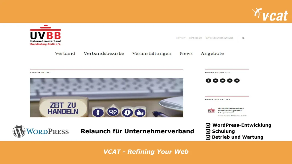 Unternehmerverband mit neuer Webseite