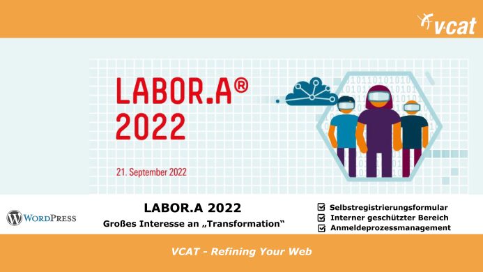 VCAT unterstützt bei LABOR.A 2022
