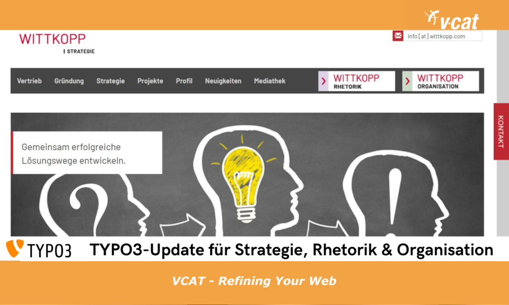 TYPO3-Update für Wittkopp Coaching