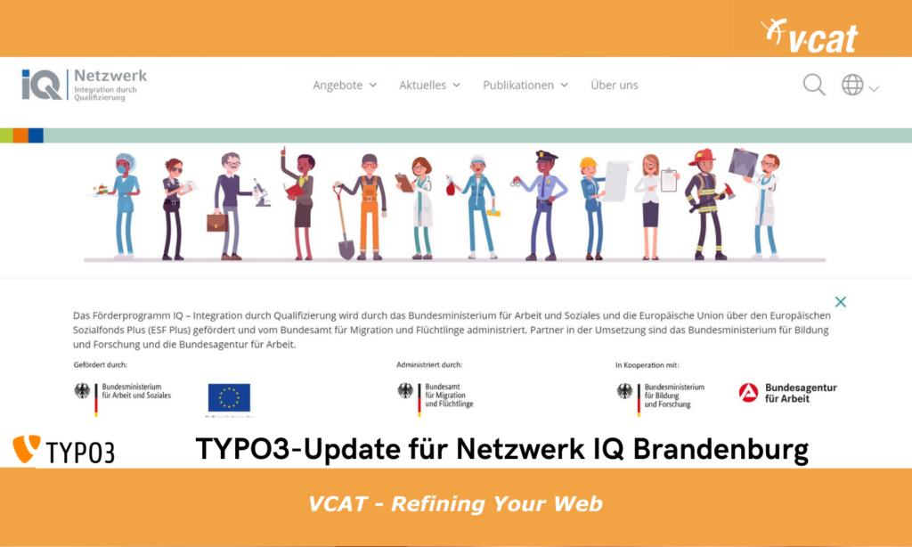 TYPO3-Update für das Netzwerk IQ Brandenburg
