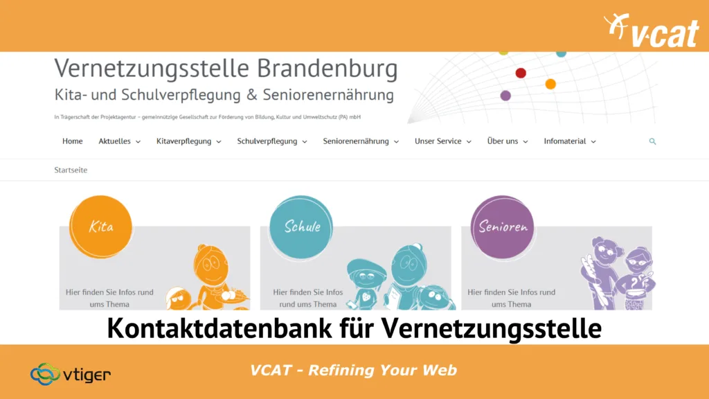 Individuelle Kontaktdatenbank für Vernetzungsstelle Brandenburg