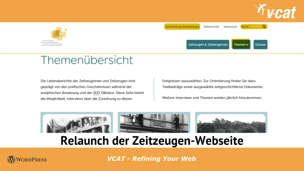 Relaunch des Zeitzeugenportals