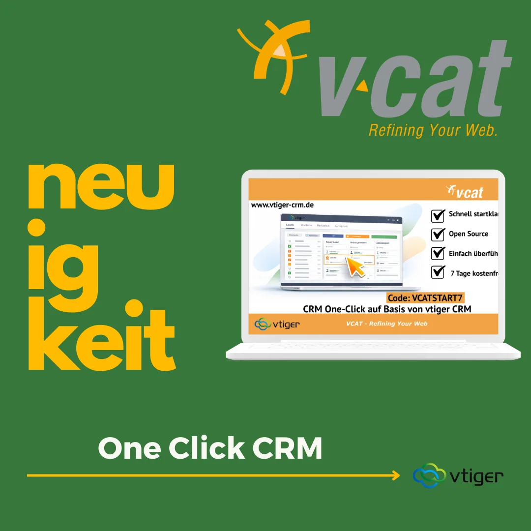 Beitragsbild: Schnell starten, flexibel bleiben: One-Click-CRM auf vtiger-Basis Beitragsbild: Schnell starten, flexibel bleiben: One-Click-CRM auf vtiger-Basis